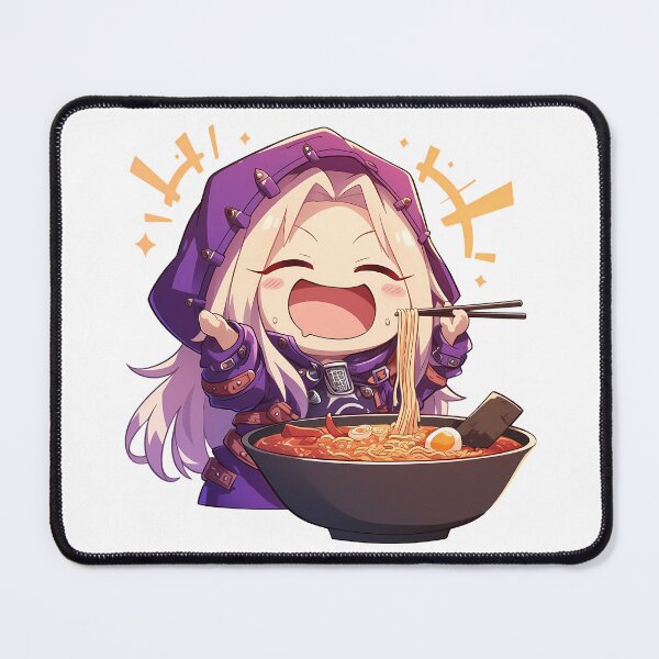 Item preview, Illyasviel von Einzbern Enjoying Ramen Fate Stay Night Chibi Anime designed and sold by Raslbazola.