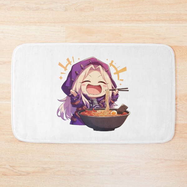 Item preview, Illyasviel von Einzbern Enjoying Ramen Fate Stay Night Chibi Anime designed and sold by Raslbazola.