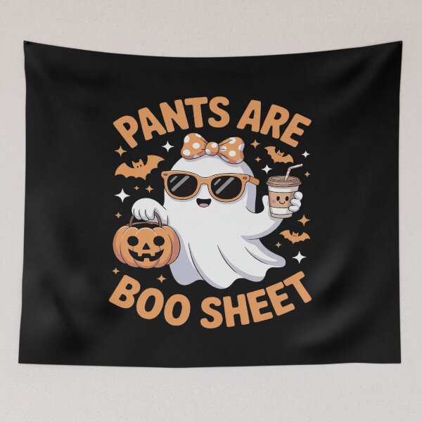 Item preview, Funny Halloween Ghost Costume Bullshit pants Are boo sheet designed and sold by JonBarnes22.