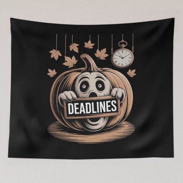 Item preview, Funny Halloween Ghost Deadlines Spooky Office Worker designed and sold by JonBarnes22.