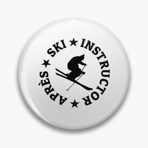 Item preview, Apres Ski Instructor Seal (Black) Winter Sports Skier  designed and sold by WayneStone.