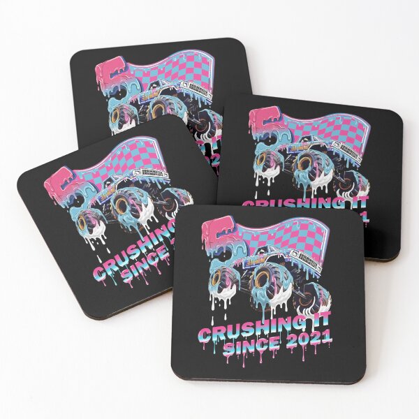 Item preview, Crushing It Since 2021 - Retro Monster Truck Drip Design designed and sold by TinaMDedrick.