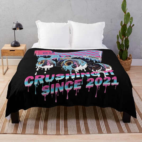Item preview, Crushing It Since 2021 - Retro Monster Truck Drip Design designed and sold by TinaMDedrick.