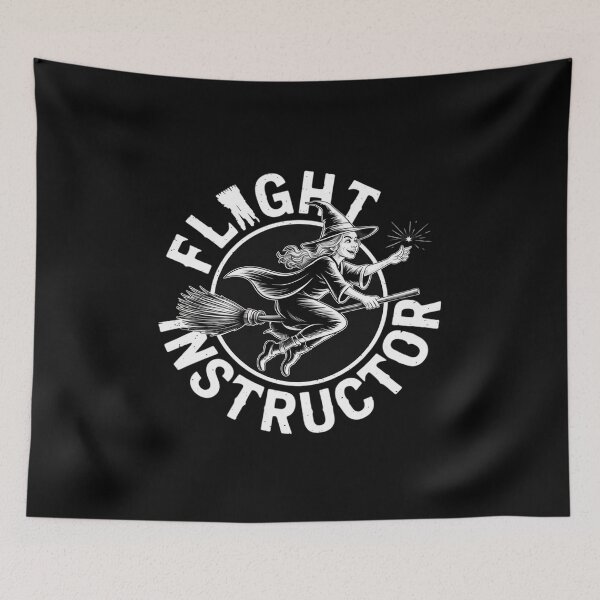 Item preview, Funny Halloween Witch Flight Instructor designed and sold by JonBarnes22.