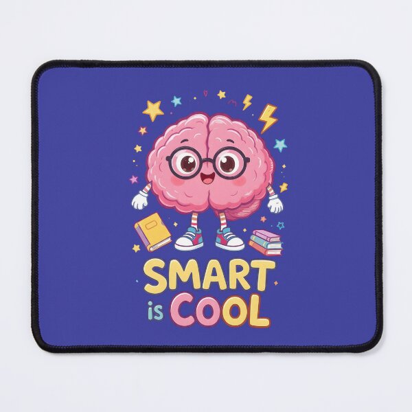 Item preview, Smart is Cool – Cute Brain Cartoon Design for Students, Teachers & Science Lovers | Kawaii Education Art designed and sold by PureBrain.