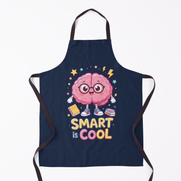 Item preview, Smart is Cool – Cute Brain Cartoon Design for Students, Teachers & Science Lovers | Kawaii Education Art designed and sold by PureBrain.