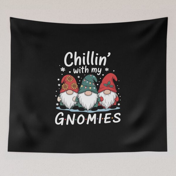 Item preview, Chillin With My Gnomies Christmas Friends Garden Gnome Xmas  designed and sold by MicanCuteStore.