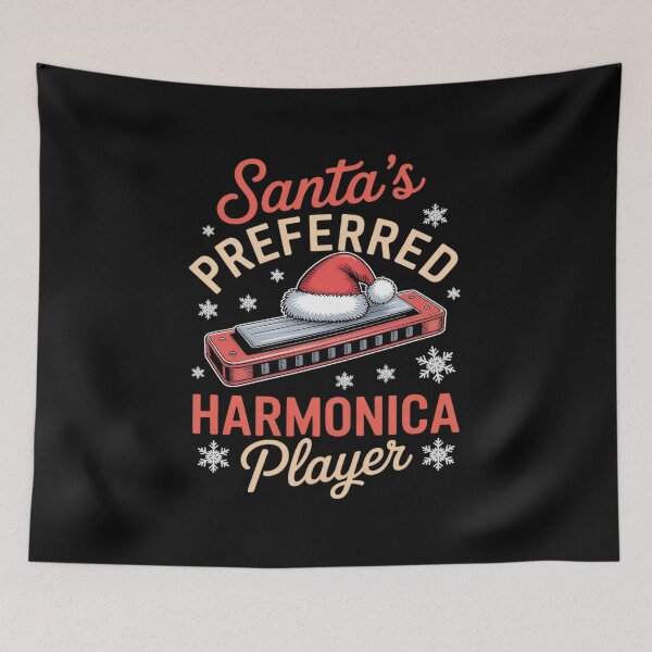 Item preview, Funny Harmonica Player Santa´s Preferred Harmonica designed and sold by JonBarnes22.