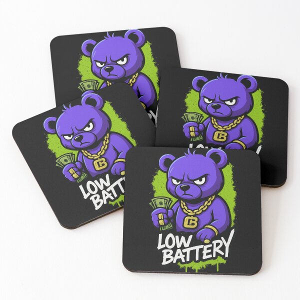 Item preview, Violet Luxe Urban Bear – LowBatteryHQ Street Edition designed and sold by LowBatteryHQ.