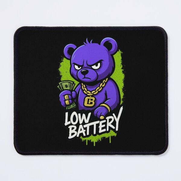 Item preview, Violet Luxe Urban Bear – LowBatteryHQ Street Edition designed and sold by LowBatteryHQ.