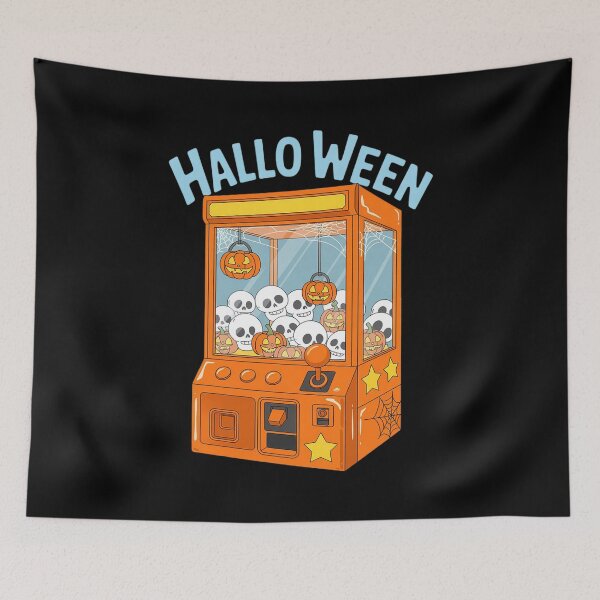 Item preview, Funny Haunted Claw Machine Halloween Spooky Pumpkin & Skull designed and sold by JonBarnes22.