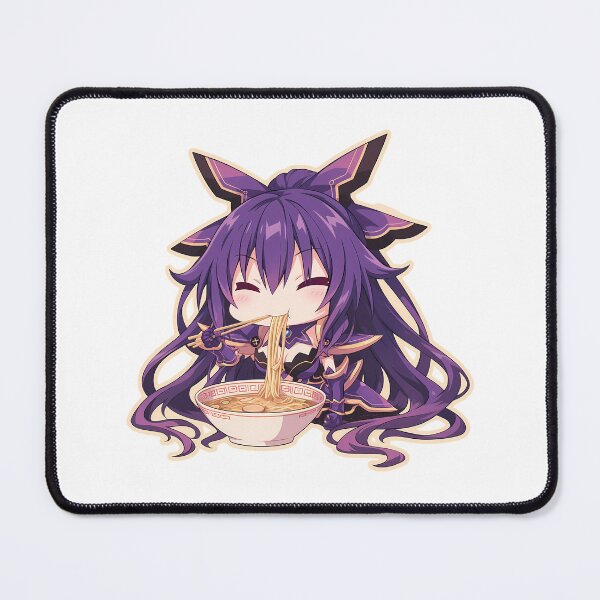 Item preview, Tohka Yatogami Eating Ramen Date A Live Chibi Anime designed and sold by Raslbazola.