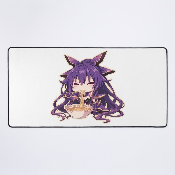 Item preview, Tohka Yatogami Eating Ramen Date A Live Chibi Anime designed and sold by Raslbazola.