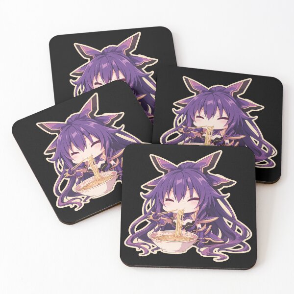 Item preview, Tohka Yatogami Eating Ramen Date A Live Chibi Anime designed and sold by Raslbazola.