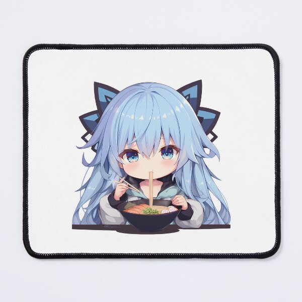 Item preview, Tobiichi Origami Eating Ramen Date A Live Chibi Anime designed and sold by Raslbazola.