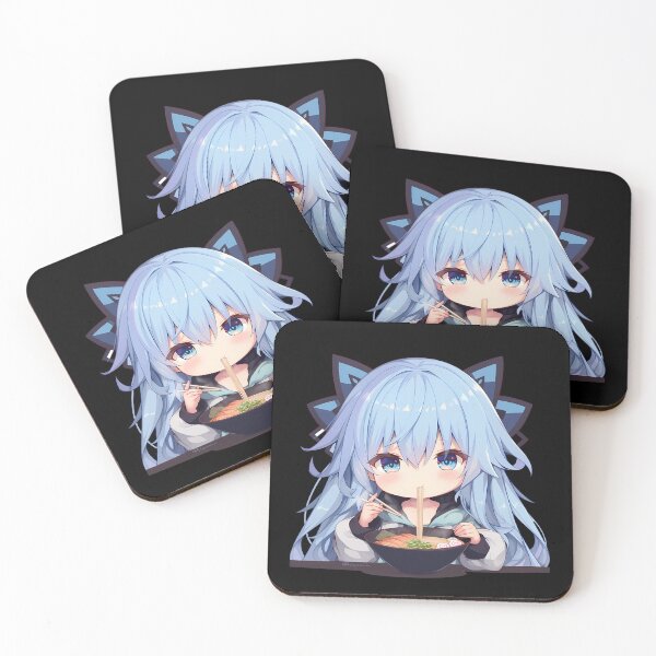 Item preview, Tobiichi Origami Eating Ramen Date A Live Chibi Anime designed and sold by Raslbazola.