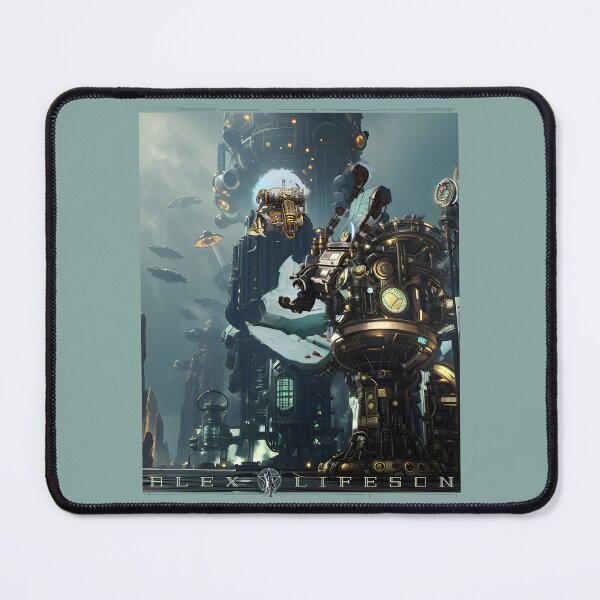 Item preview, Alex Lifeson Alien Steampunk Optical Illusion RUSH T-Shirt designed and sold by Tshirtophobia.