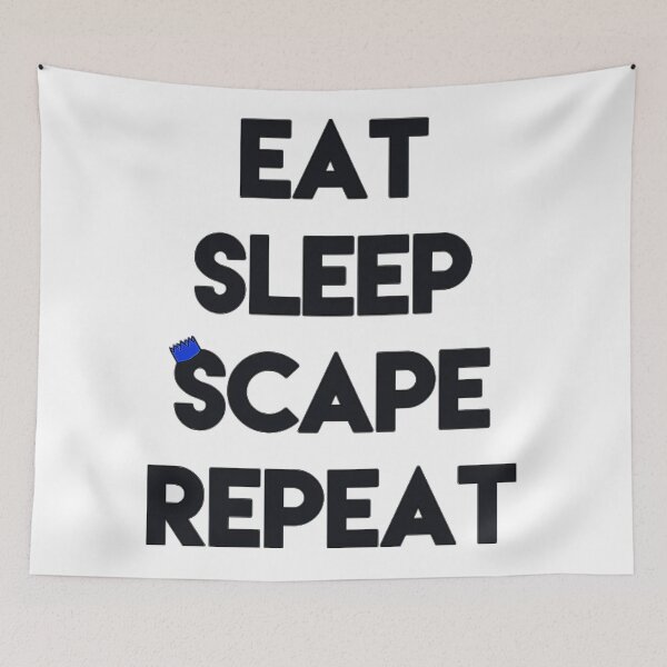 Item preview, Eat, Sleep, 'Scape & Repeat (Blue) designed and sold by Faizanischer.
