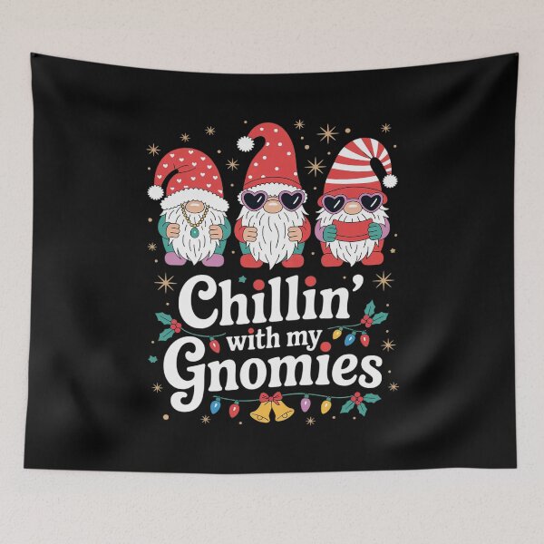 Item preview, Chillin' With My Gnomies Christmas Pajama Family Matching1  designed and sold by lilLilaBatArt.