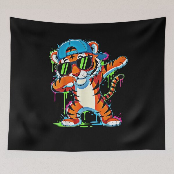 Item preview, Cool Graffiti Tiger Dabbing with Sunglasses designed and sold by LashondaGreen89.