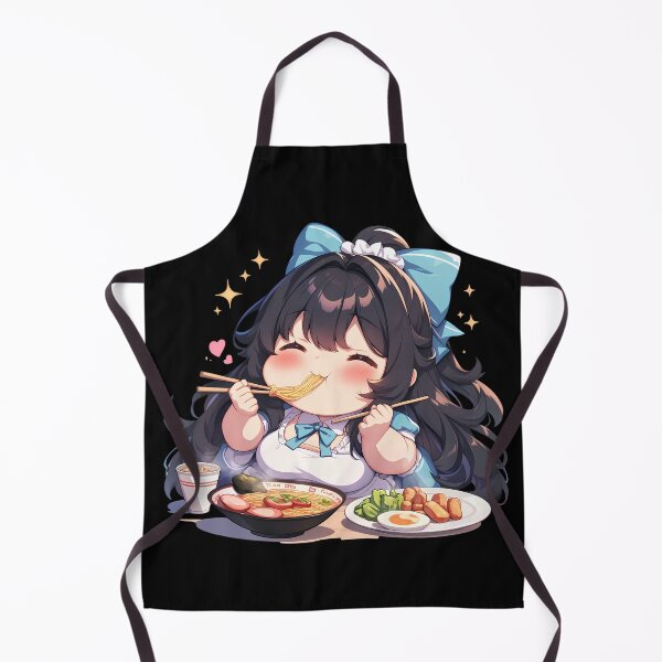 Item preview, Takao Eating Ramen Azur Lane Anime Kawaii Chibi Moment designed and sold by Raslbazola.