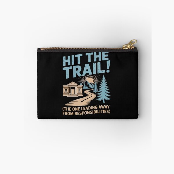 Item preview, Funny Hit the Trail Camping Hiking Outdoors designed and sold by tabdejinti.