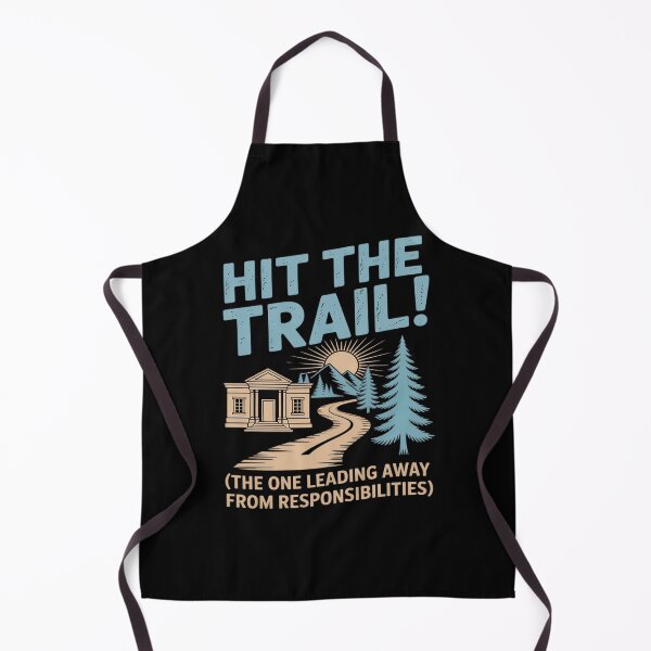 Item preview, Funny Hit the Trail Camping Hiking Outdoors designed and sold by tabdejinti.