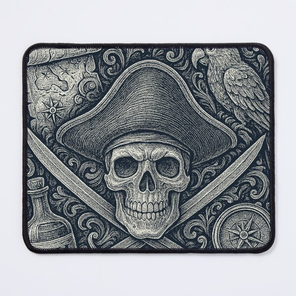 Item preview, Pirate Skull Swords Rum Treasure Map designed and sold by EdvvinStudios.