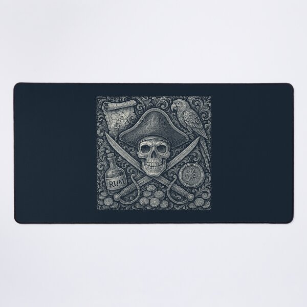 Item preview, Pirate Skull Swords Rum Treasure Map designed and sold by EdvvinStudios.