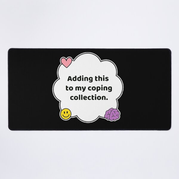 Item preview, Coping Humor – Coping Collection Affirmation – Gift for Anxious Friends – Cute Soft Sticker designed and sold by JacobKAurumhead.