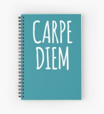 Cuaderno de espiral Carpe Diem seize the day- diseño de motivación inspiradora
