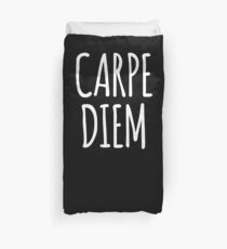 Carpe Diem Seize The Day- Inspirational Motivation Design Duvet Cover