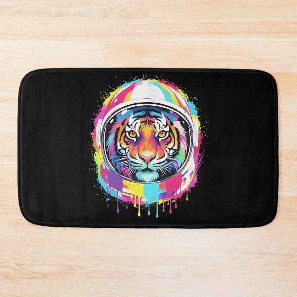 Item preview, Colorful Astronaut Tiger with Neon Drips - Space Art designed and sold by LashondaGreen89.