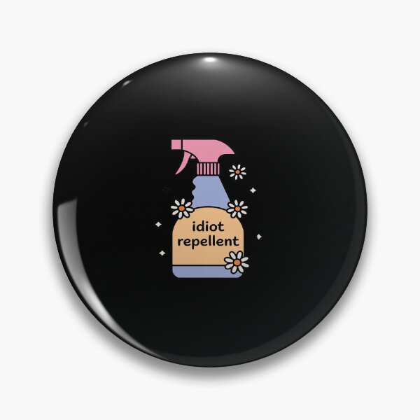 Item preview, Funny Idiot Repellent Spray Bottle with Flowers designed and sold by tabdejinti.