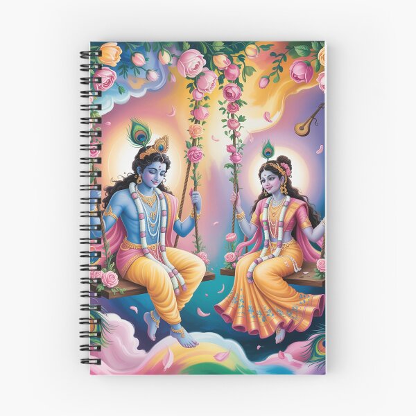 Item preview, Radha and Krishna on a swing made of flowers. designed and sold by Lilashakti ⭐️ ⭐️ ⭐️ ⭐️ ⭐️.