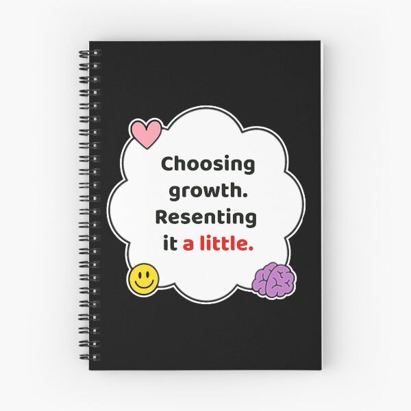 Item preview, Coping Humor – Choosing Growth Resentfully – Gift for Therapy Friends – Cute Soft Sticker designed and sold by JacobKAurumhead.