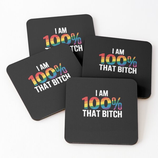 Item preview, I Am 100% That Bitch Funny Gay Lesbian Pride LGBT Rainbow designed and sold by VasilisLamArt.