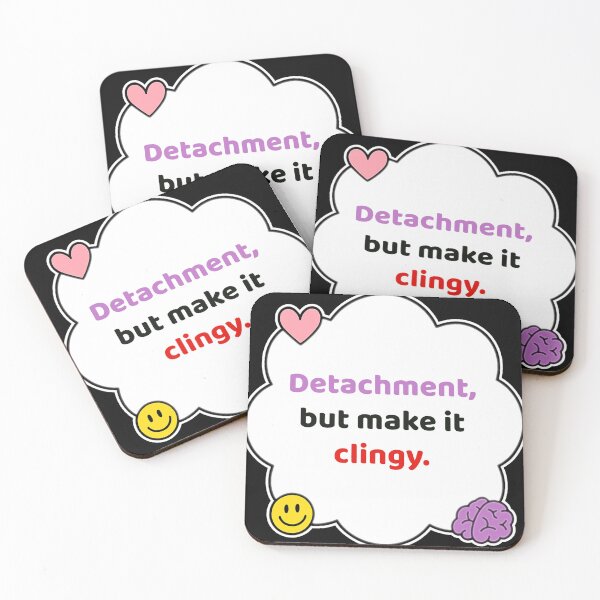 Item preview, Coping Humor – Clingy Detachment Paradox – Gift for Situationship Survivors – Cute Soft Sticker designed and sold by JacobKAurumhead.