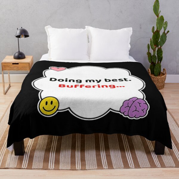 Item preview, Coping Humor – Doing My Best Buffering – Gift for Overthinkers – Cute Soft Sticker designed and sold by JacobKAurumhead.