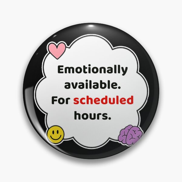 Item preview, Coping Humor – Emotionally Available on Schedule – Gift for Burnt Out Friends – Cute Soft Sticker designed and sold by JacobKAurumhead.