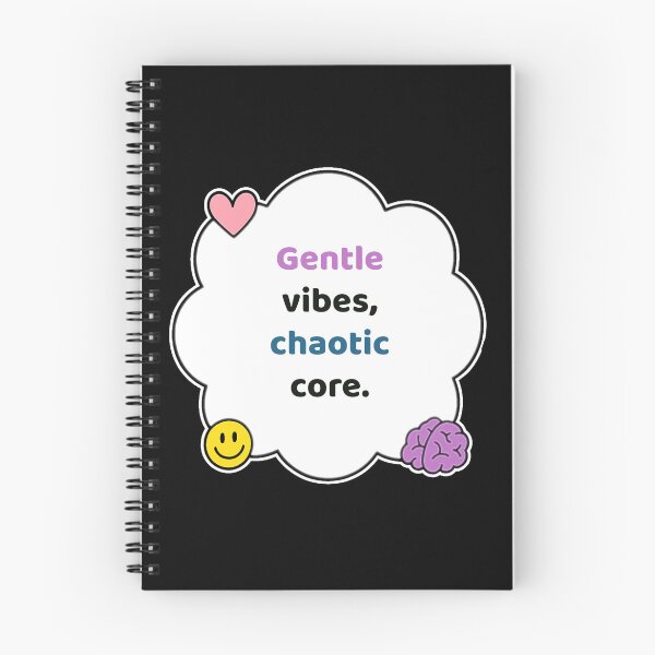 Item preview, Coping Humor – Gentle Vibes Chaotic Core – Gift for Neurodivergent Friends – Cute Soft Sticker designed and sold by JacobKAurumhead.