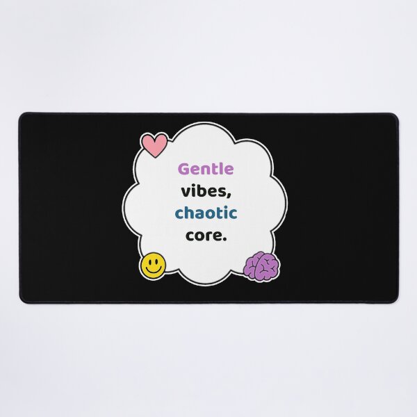 Item preview, Coping Humor – Gentle Vibes Chaotic Core – Gift for Neurodivergent Friends – Cute Soft Sticker designed and sold by JacobKAurumhead.