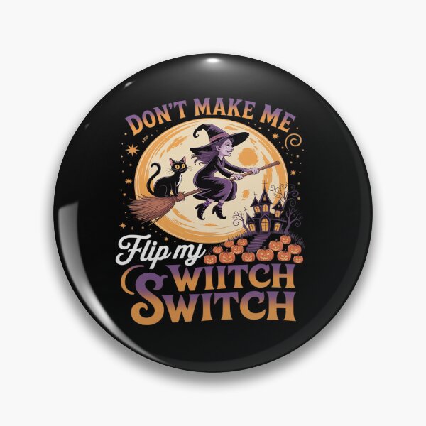 Item preview, Funny Joke Flip Witch Switch Halloween Witch On Broomstick designed and sold by tabdejinti.