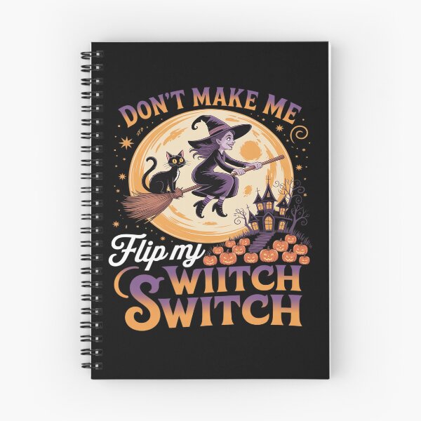 Item preview, Funny Joke Flip Witch Switch Halloween Witch On Broomstick designed and sold by tabdejinti.