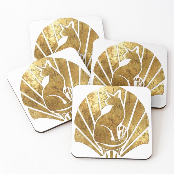 Item preview, Art Deco Golden Cat Design designed and sold by flagshiptee.