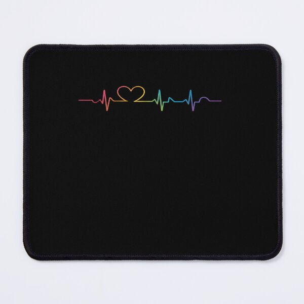 Item preview, Gay Pride Heartbeat EKG Rainbow Heart CSD LGBT designed and sold by khorbiasieno.