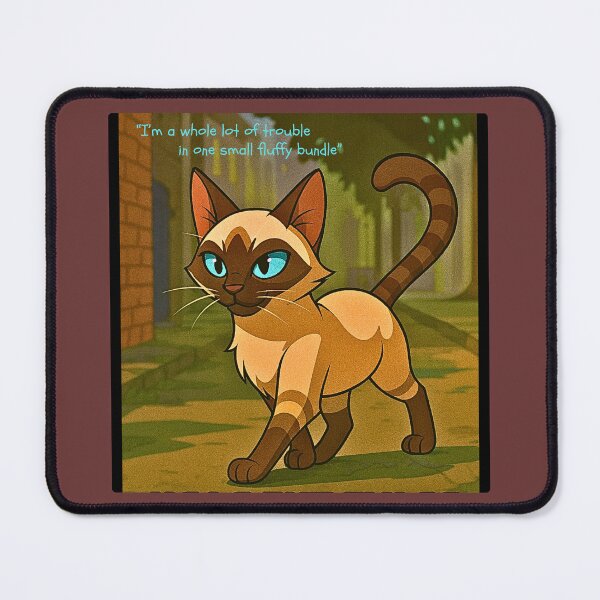 Item preview, “I’m a whole lot of trouble in one small fluffy bundle” designed and sold by Brickroad Dsigns.