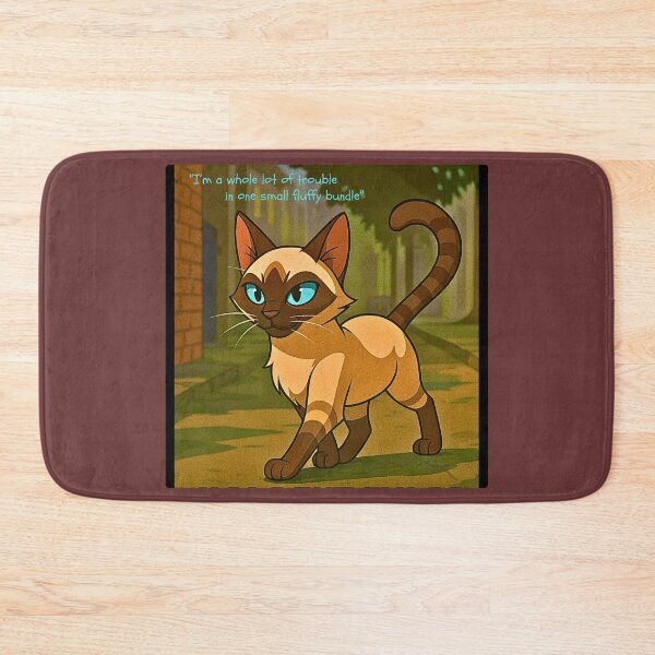 Item preview, “I’m a whole lot of trouble in one small fluffy bundle” designed and sold by Brickroad Dsigns.
