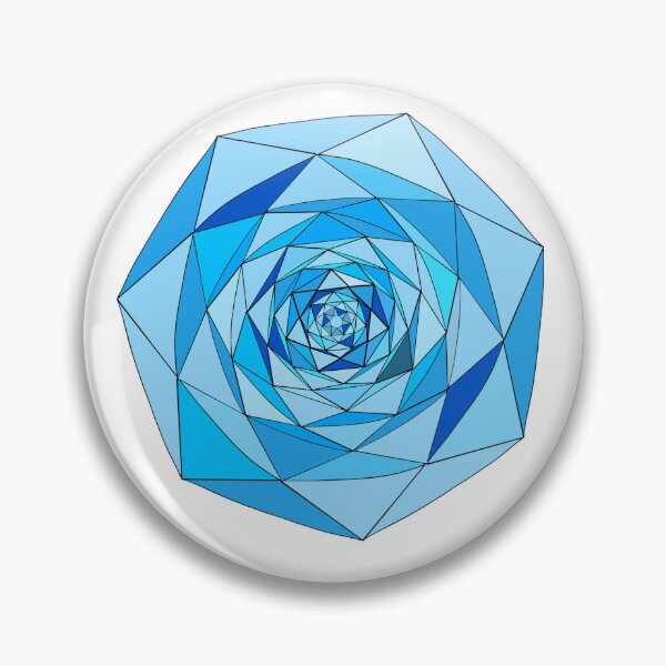 Item preview, Blue crystal Coloring page mandala outline drawing for art therapy and meditation. Circular ornament designed and sold by nongsao4.