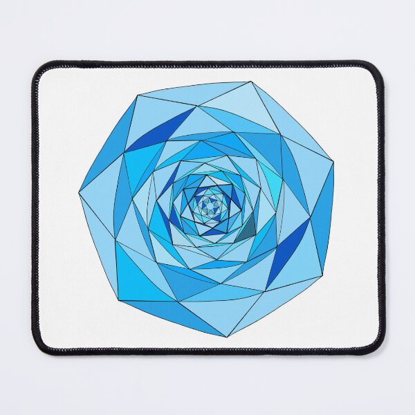 Item preview, Blue crystal Coloring page mandala outline drawing for art therapy and meditation. Circular ornament designed and sold by nongsao4.